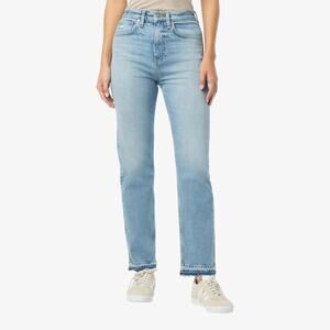 Hudson Women’s Jeans Clean Girl Denim Light Vintage Wash High Rise Wide Leg 33
